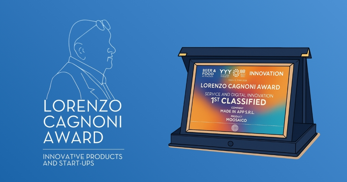 Moosaico vince Lorenzo Cagnoni Award 2026 | Premio Innovazione